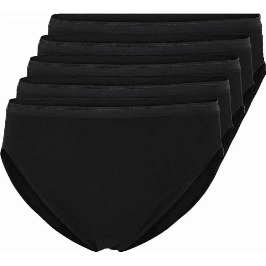 Decoy 5-pak Tai Briefs i sort økologisk bomuld, str. Small