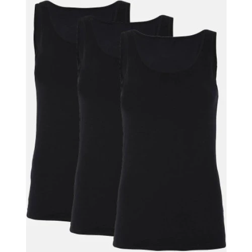 Decoy Tanktop 3-pak | Sort | GOTS Økologisk Bomuld