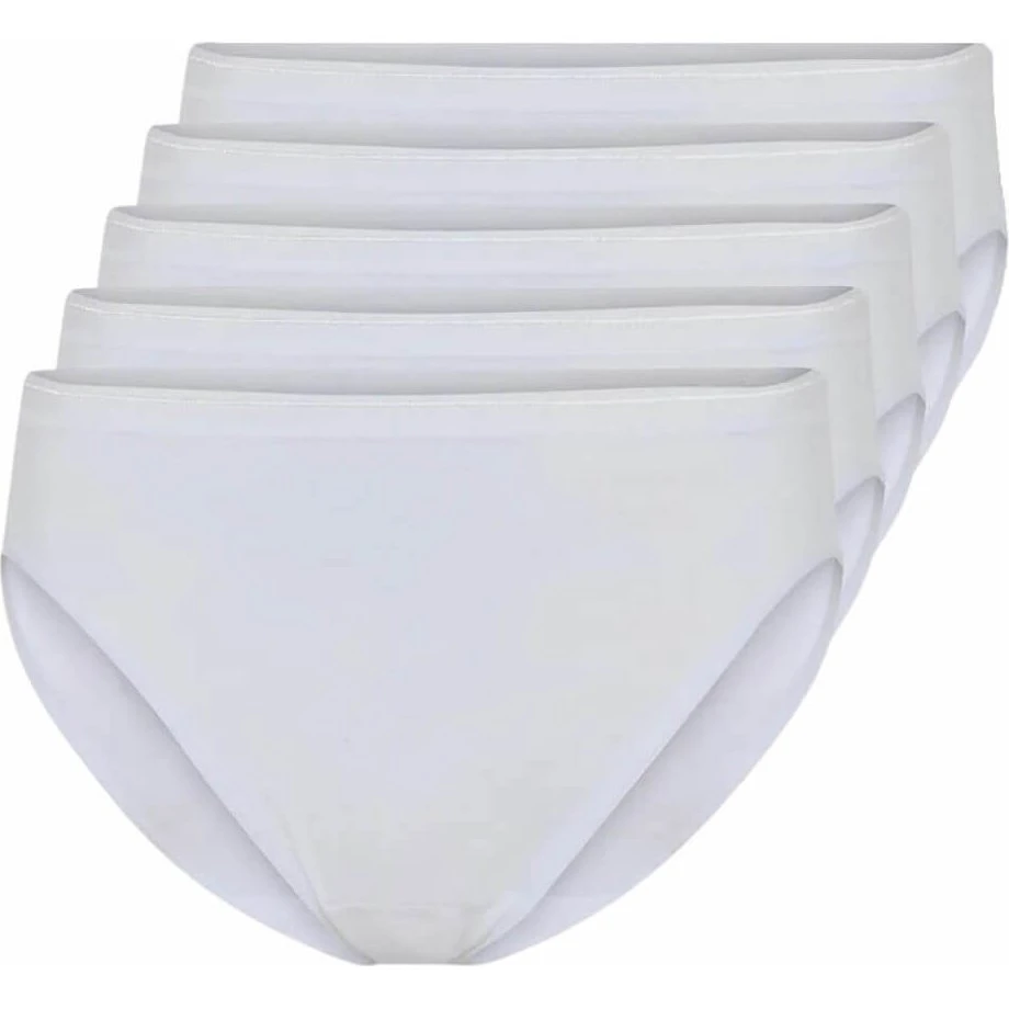 Decoy 5-pak Tai Briefs i hvid økologisk bomuld, str. 2XL