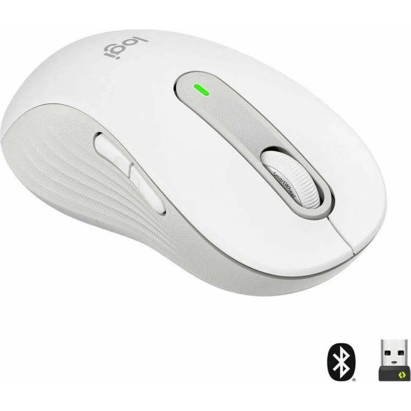 Logitech Signature M650 Large trådløs venstrehåndet Offwhite