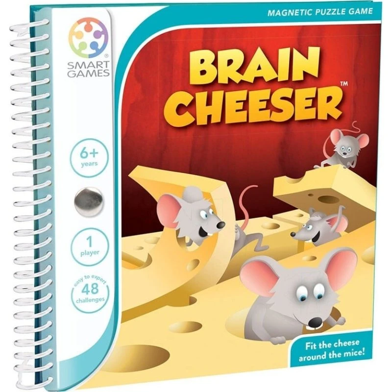 SmartGames Brain Cheeser - Magnetisk rejsepuslespil
