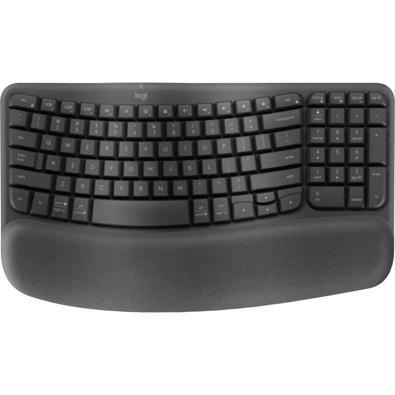 Logitech Wave Keys trådløst ergonomisk tastatur (Nordisk)