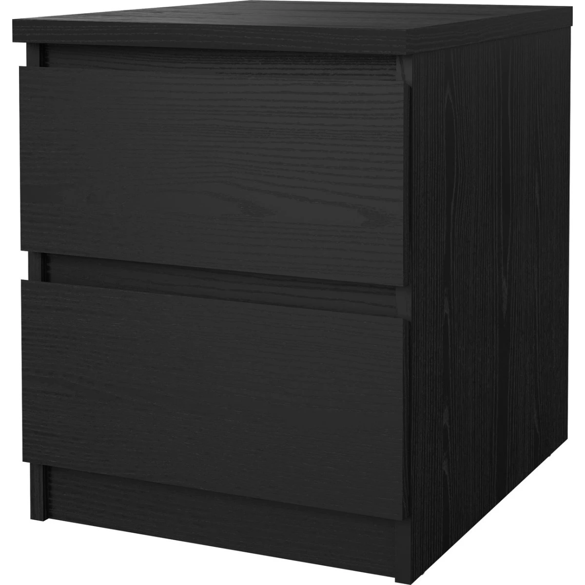 Tvilum Naia natbord med 2 skuffer - Sort ask