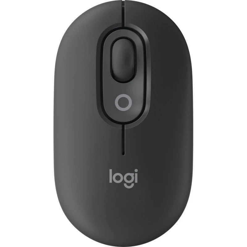 Logitech POP Mouse Emoji Graphite – Trådløs, Ambidekstral