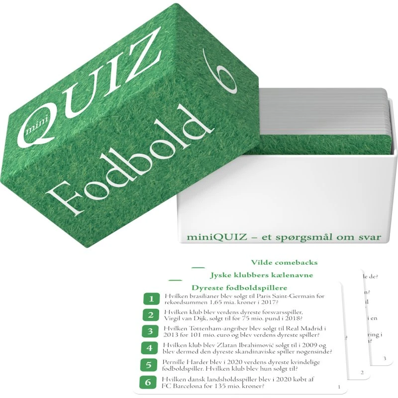 miniQUIZ Fodbold - Rejsequiz med 600 spørgsmål