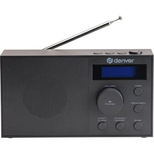 Denver DAB-51B Digital DAB+/FM Radio med Dual Alarm - Sort