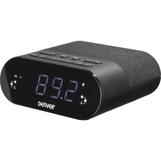 Denver CRQ-107 Clock Radio med FM