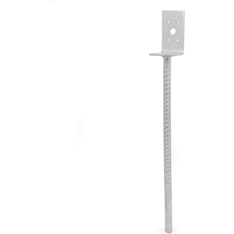 Habo L-form stolpebærer 75x84x400 mm varmgalvaniseret