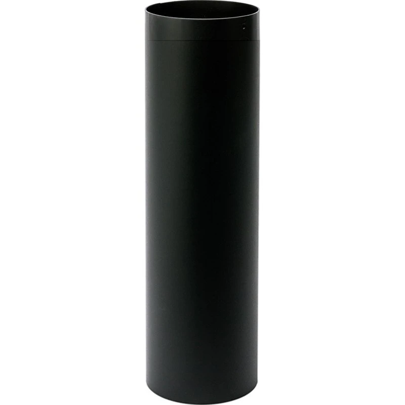 Metalbestos røgrør 150 mm x 1500 mm, sort stål