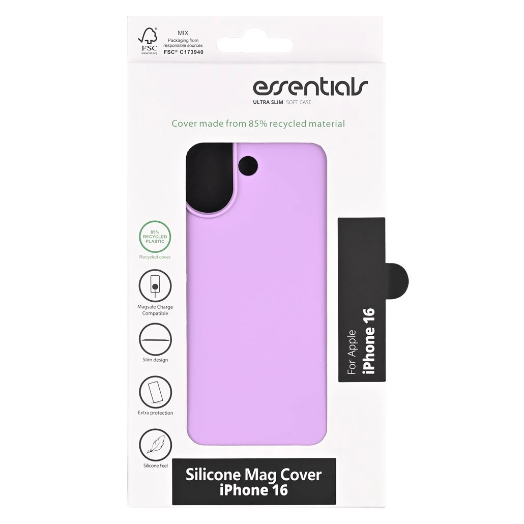 Apple iPhone 16 Silicone MagSafe Cover, Genbrugt, Lilla