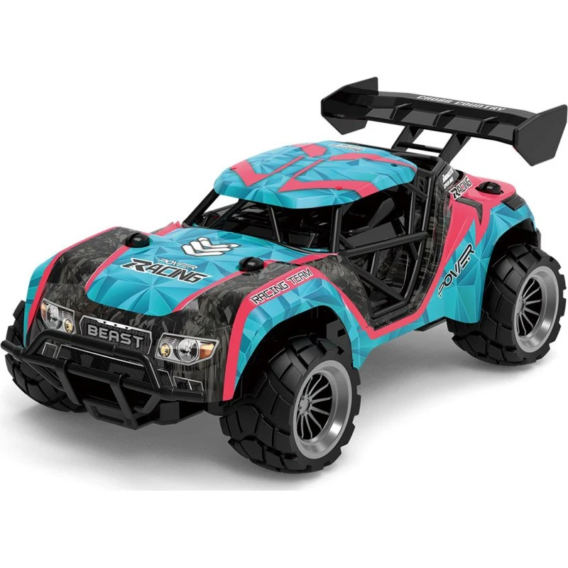 Tec-Toy Speed Racing fjernstyret bil 1:18 (blå/pink)