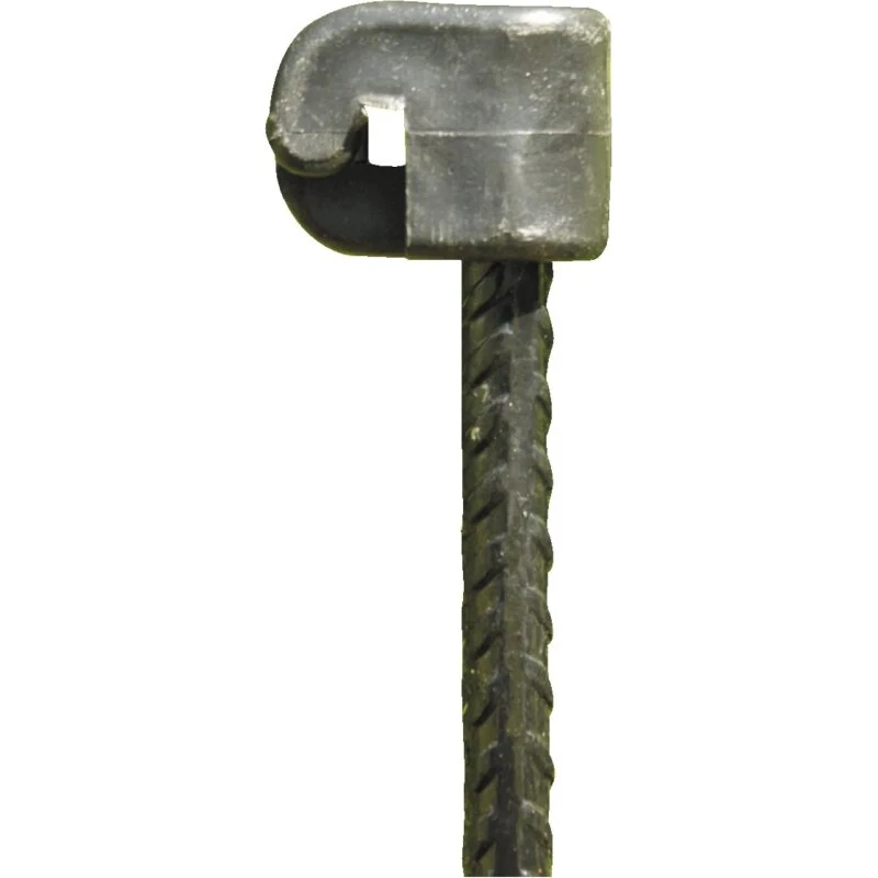 HORTUS tentorpæl Ø10 x 145 cm, sort (med isolator)