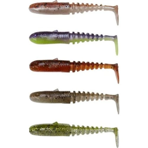 Savage Gear Gobster Shad Clearwater Mix - 5 stk.