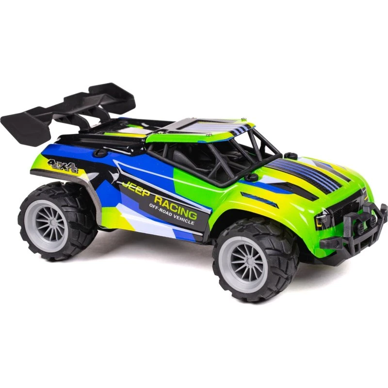 Tec-Toy Jeep Racing 1:18 Fjernstyret Bil - Blå/Gul