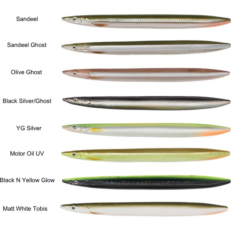 Savage Gear LineThru Sandeel 150mm 27g - Matt White Tobis
