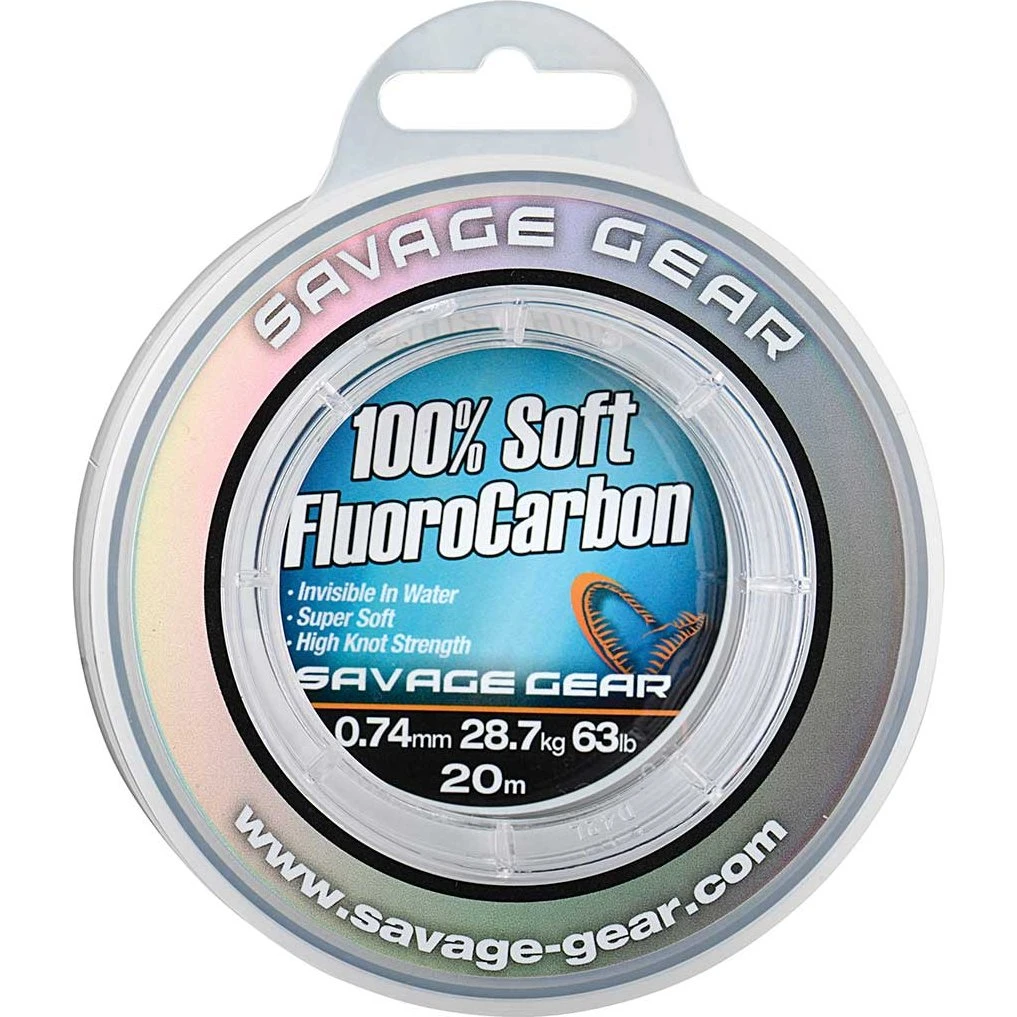Savage Gear Soft Fluoro Carbon 15m 0,81mm 73lbs/33kg