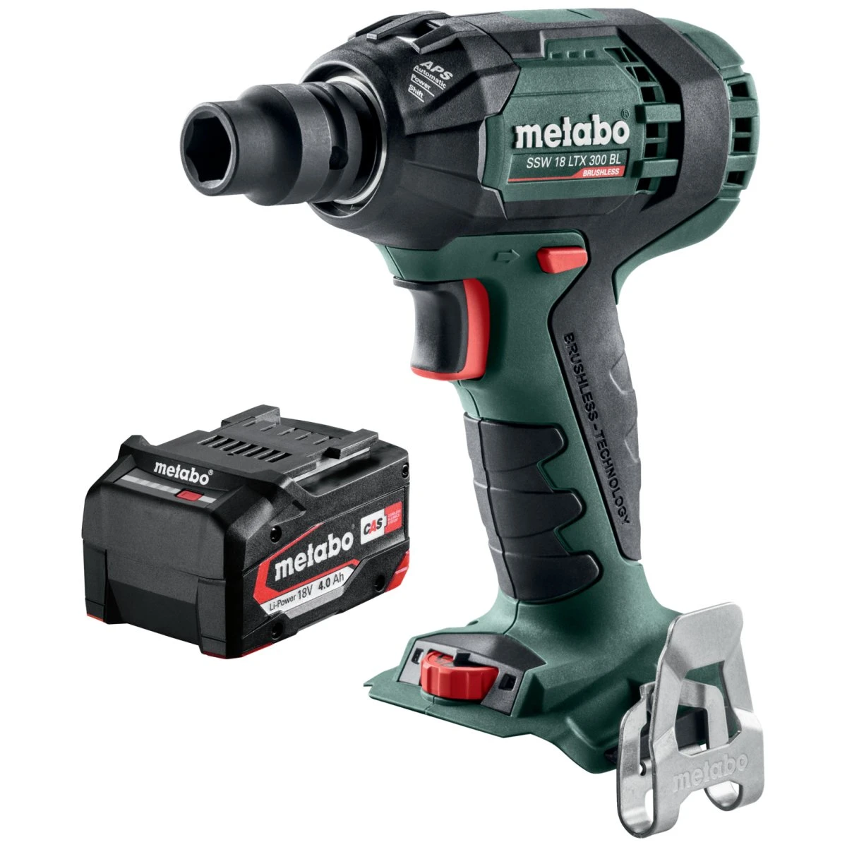 Metabo SSW 18 LTX 300 BL Slagnøgle + 4,0 Ah Batteri