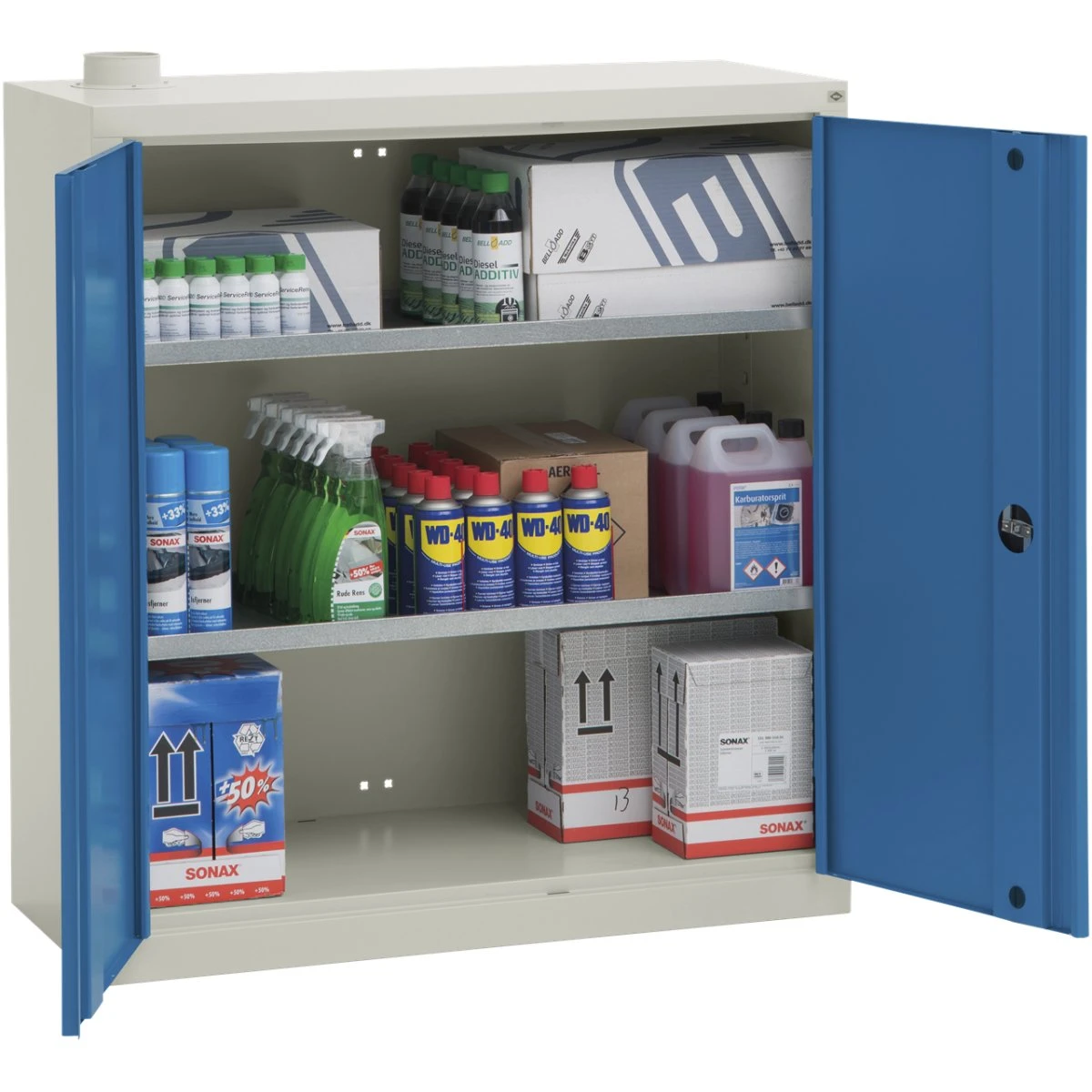 Blika Kemikalieskab KS-0,5 med 2 hylder