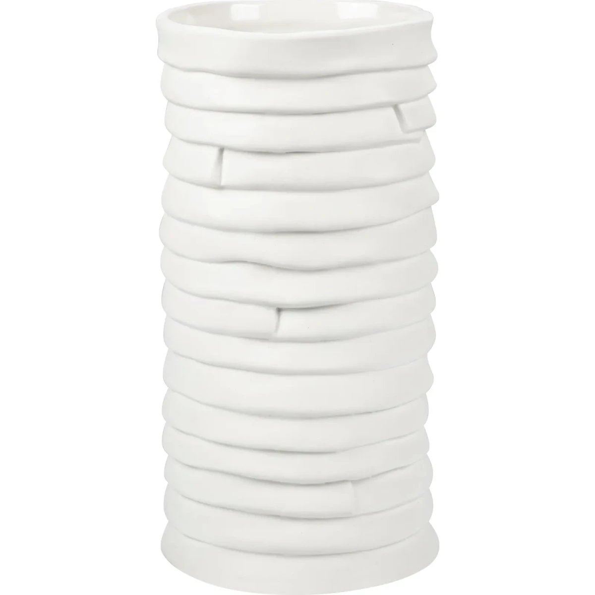 Mette Ditmer RIBBON Vase Large 20 cm Offwhite