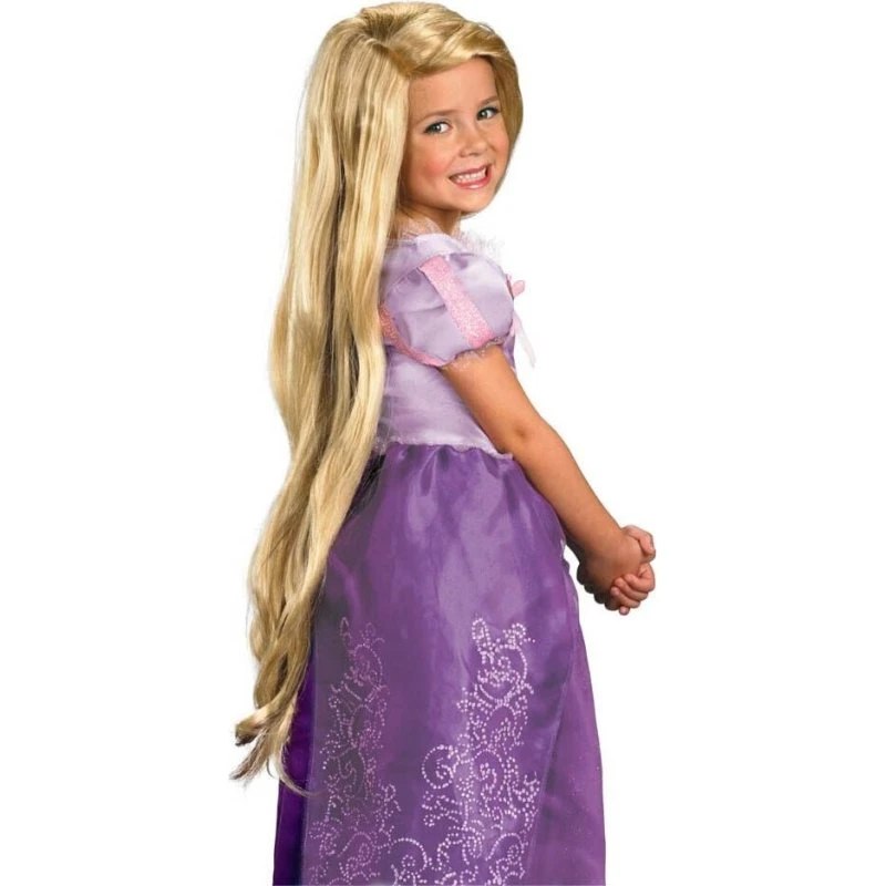 Rapunzel Paryk til Børn – Blond 86,5 cm (Syntetisk)