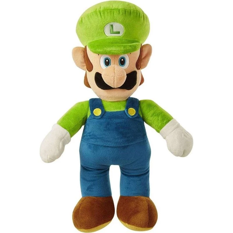 Super Mario Luigi bamse 50 cm - blød tøjdyr