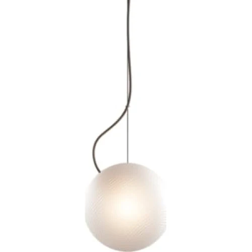 Bright Ripple pendel, creme kabel