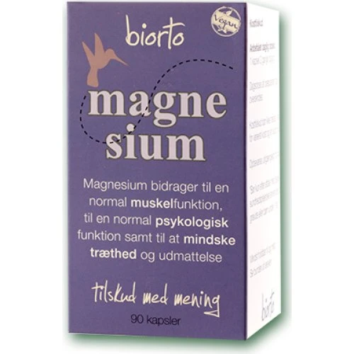 Biorto Magnesium Citrat Vitality - 90 kapsler