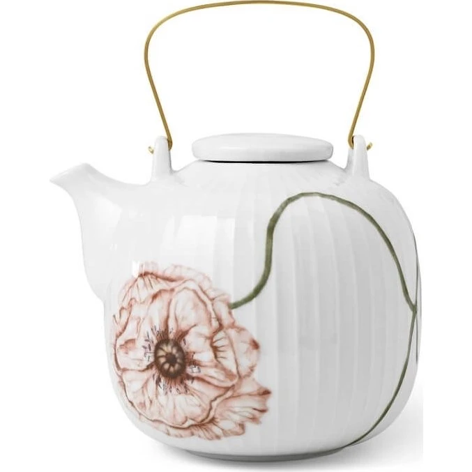 Kähler Hammershøi Poppy tekande, 1,2 liter i porcelæn