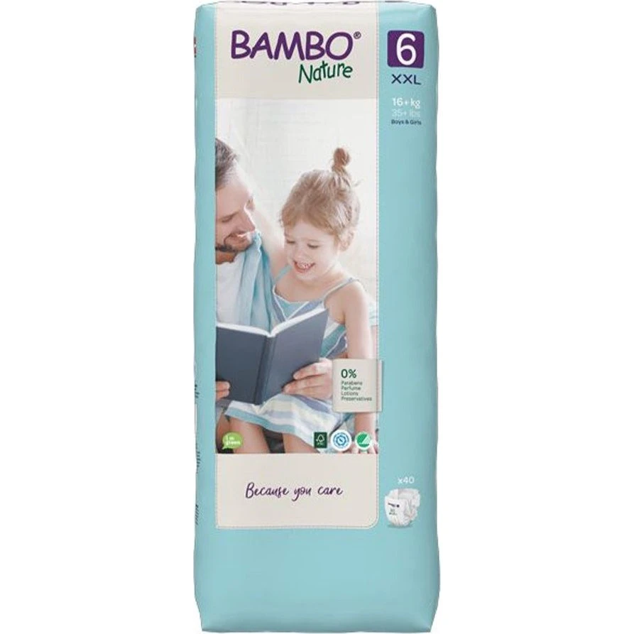 Bambino Natura XXL Bleer Str. 6 (16kg+) - 40 stk.