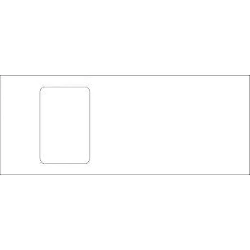 Hager Lågudsnit 1 modul Perlehvid 250mm