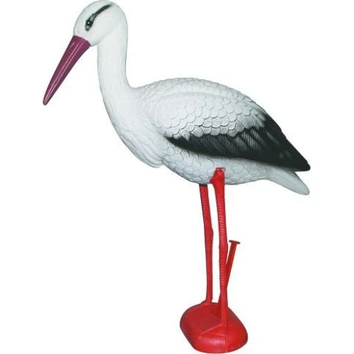 Stork - Plast skulptur, H 78 cm
