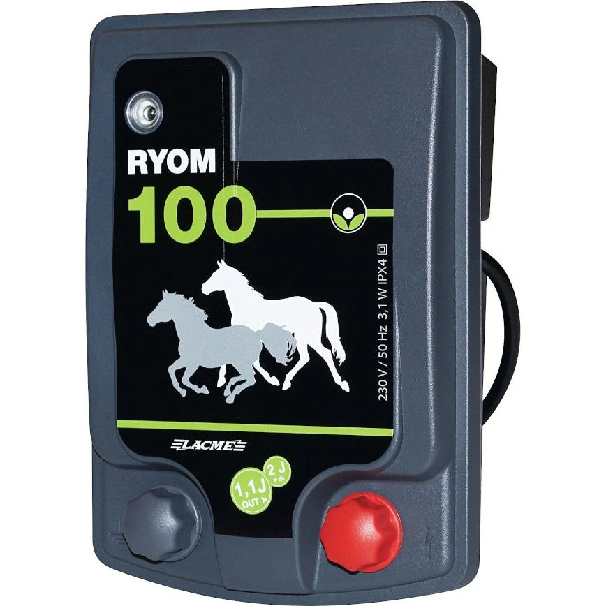 Ryom 100 Lacmé 230V spændingsgiver til elhegn (1,1J)