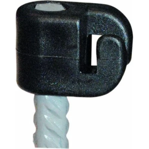 Isolator 10 mm sort til tentorpæl - 100 stk