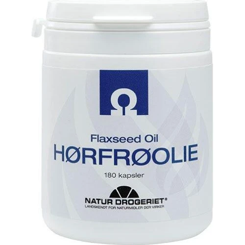 Natur-Drogeriet Hørfrøolie kapsler 500 mg - 180 kapsler