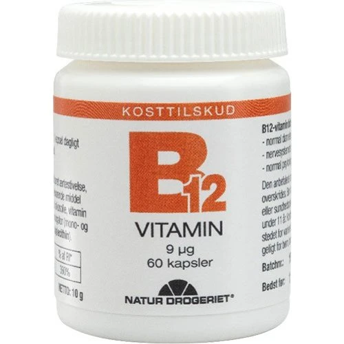 Natur Drogeriet B12 Vitamin 9mcg - 60 kapsler