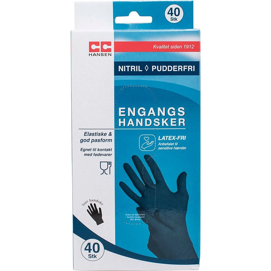 CC Hansen Engangshandsker Nitril (40 stk.)