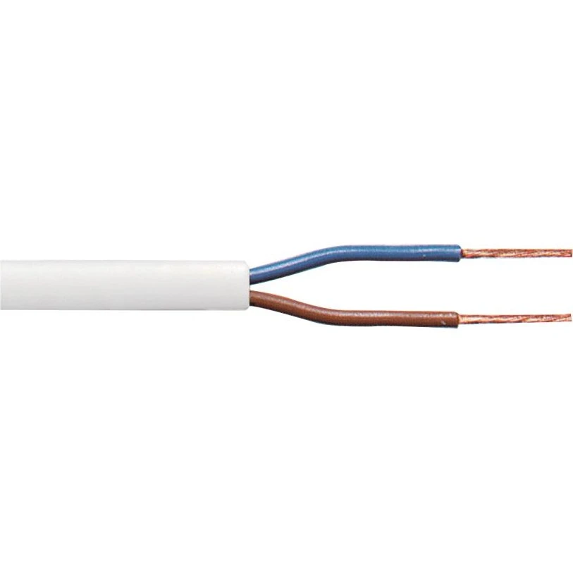 NKT Ledning 2x1,0 pka hvid RG100