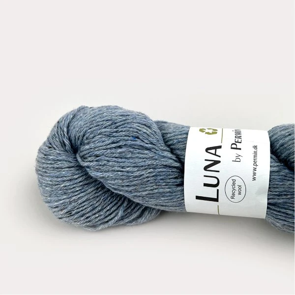 Luna by Permin - Gråblå - 100% Recycled Uld