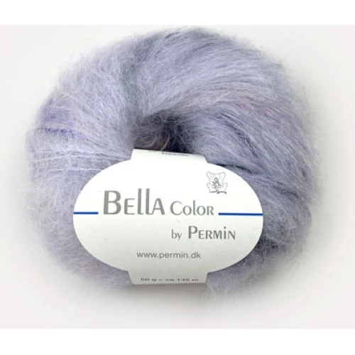 Bella Permin Mohairgarn - Lyselilla/Lilla/Rosa - 50g