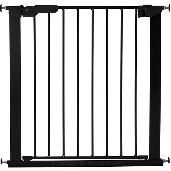 DogSpace Lassie Metal hundelåge, trykmonteret 73 cm - sort