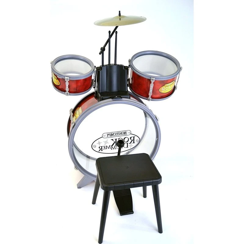 Bontempi Junior Trommesæt med Stol og Stavere