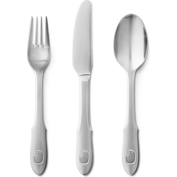 Georg Jensen Elephant børnebestik 3 dele - rustfrit stål