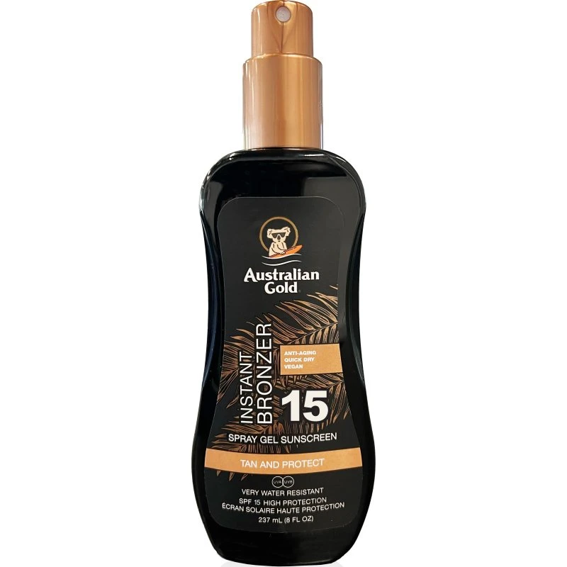 Australian Gold Instant Bronzer SPF15 Spray Gel 237 ml