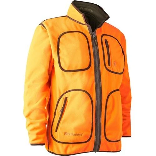 Deerhunter Gamekeeper Bonded Fleecejakke - Orange/Grøn
