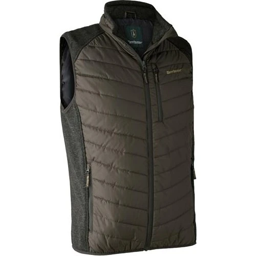 Deerhunter Moor Padded Waistcoat med strik, Timber