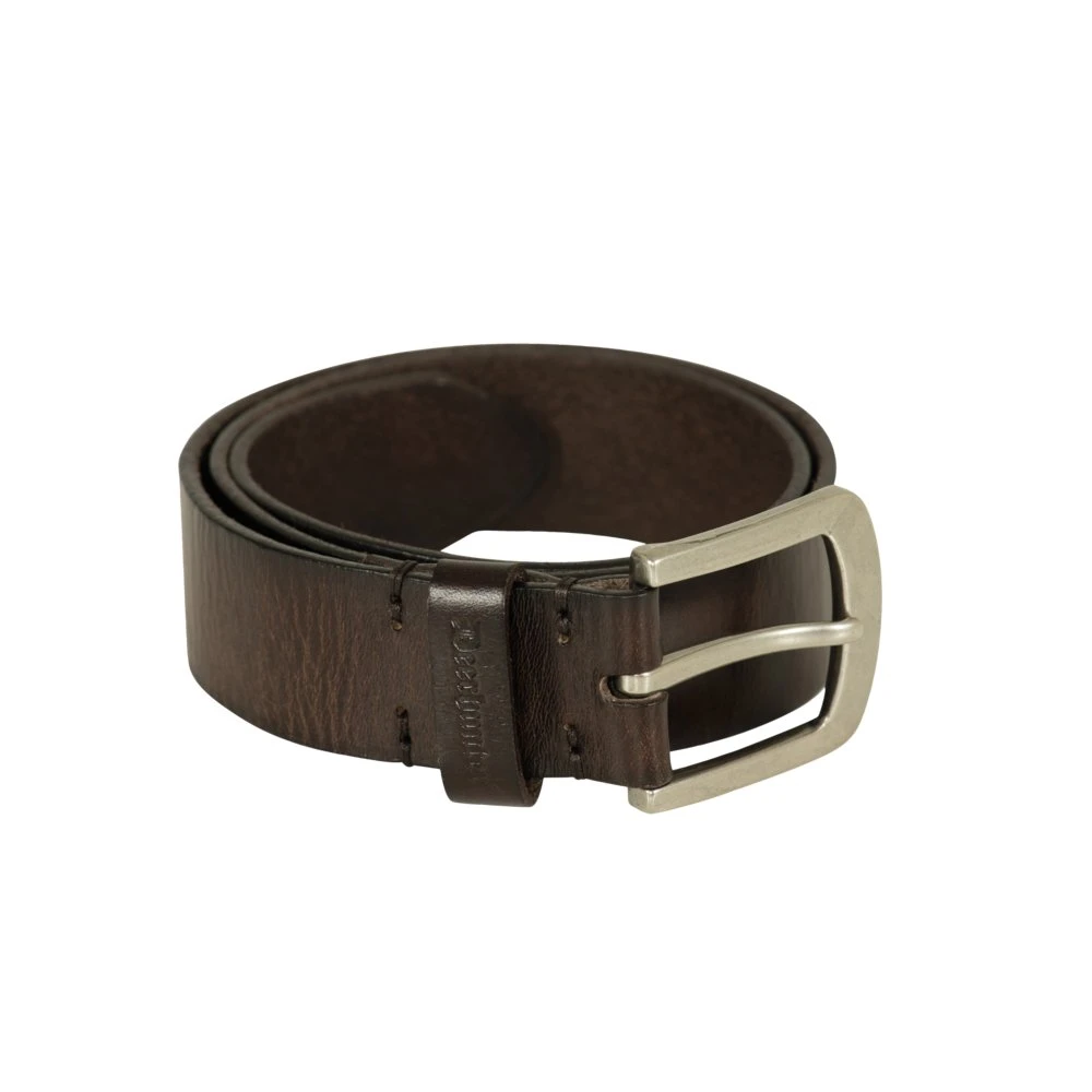 Deerhunter Læderbælte 4 cm bred - 105 cm - Dark Brown