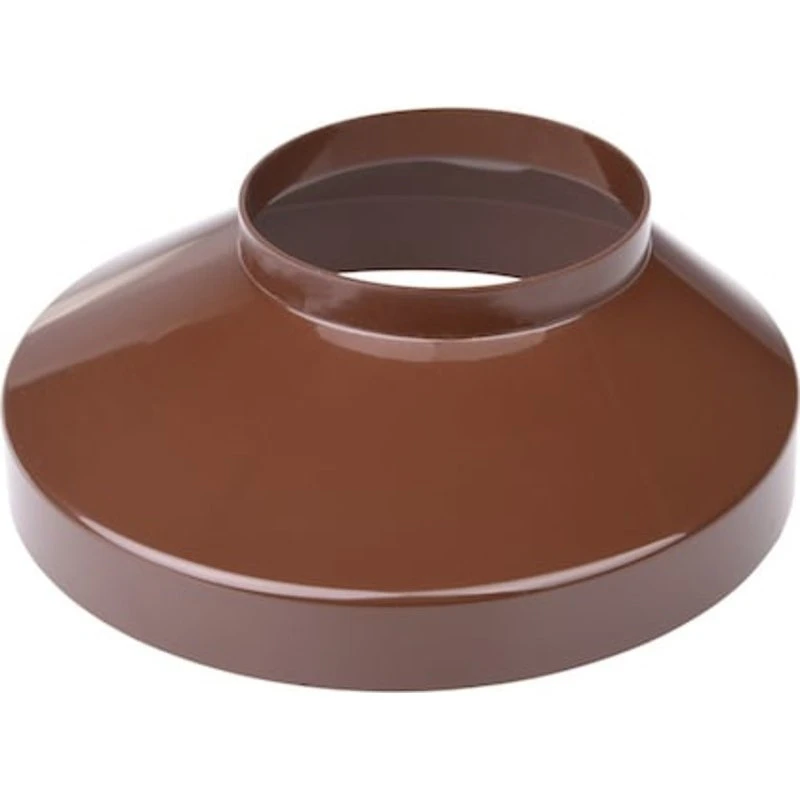 Plastmo brøndkrave med nedløb, brun, Ø75 x 130 mm