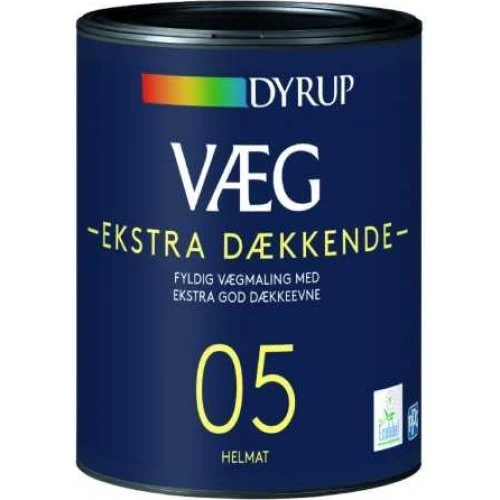 Dyrup Væg 05 Ekstra Dækkende Hvid - 0,75L
