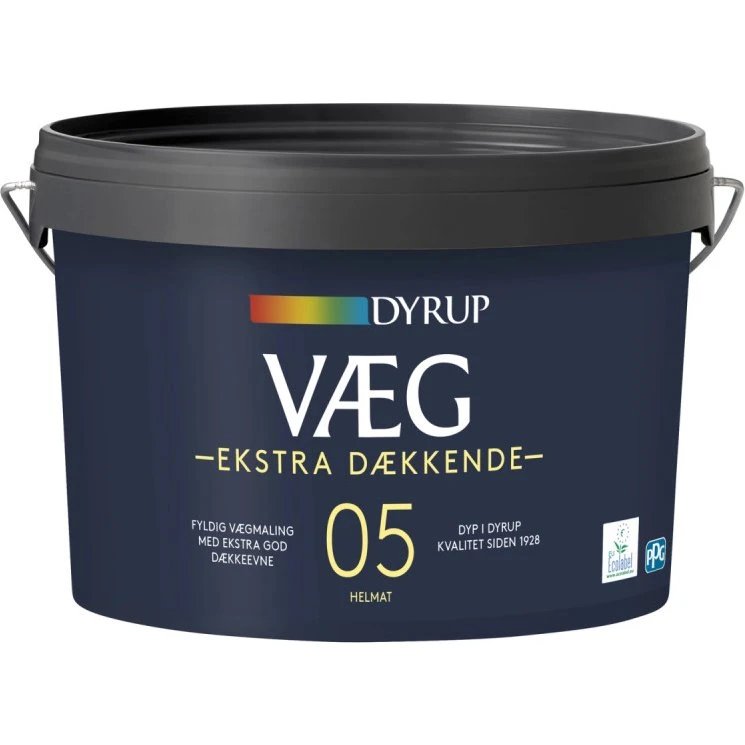 Dyrup Væg 05 Ekstra Dækkende Vægmaling - 2,25 L