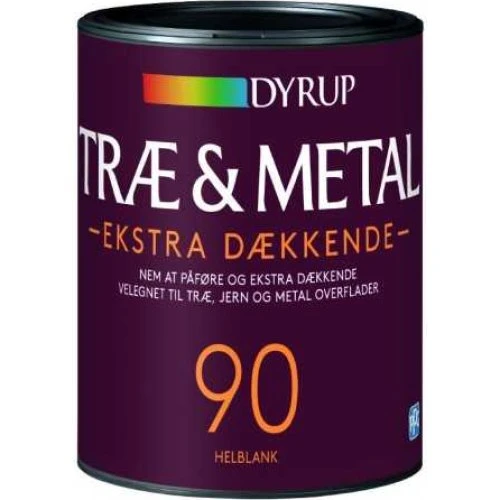 Dyrup Træ & Metal 90 Ekstra Dækkende Hvid - 0,75L